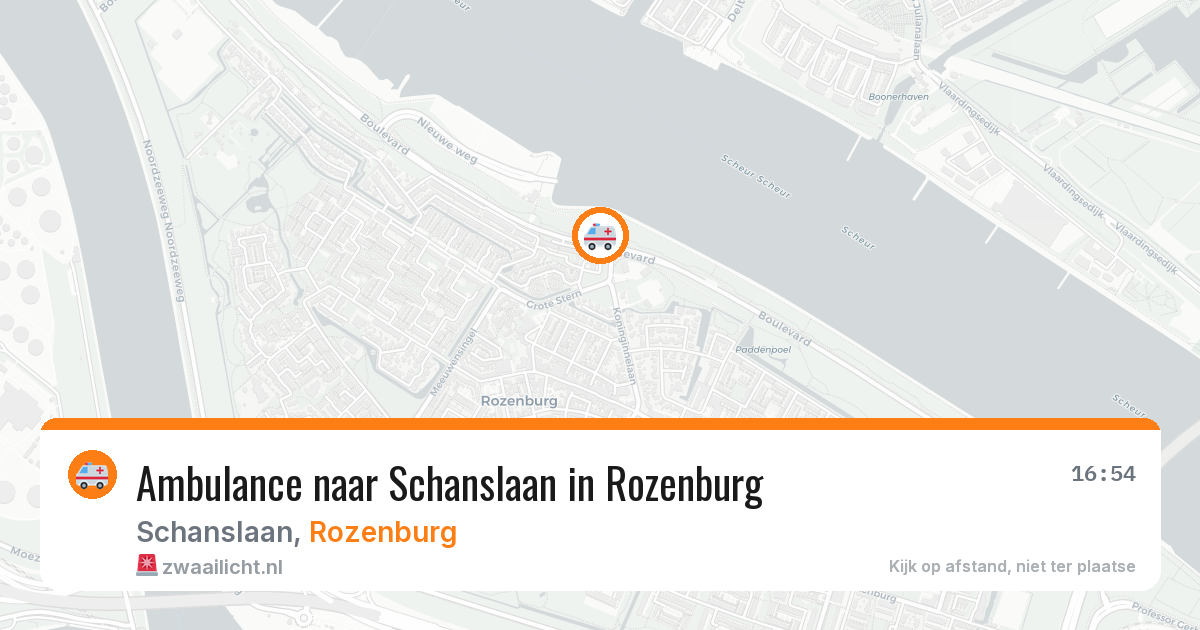 Ambulance naar Schanslaan in Rozenburg — 29 jan 2026