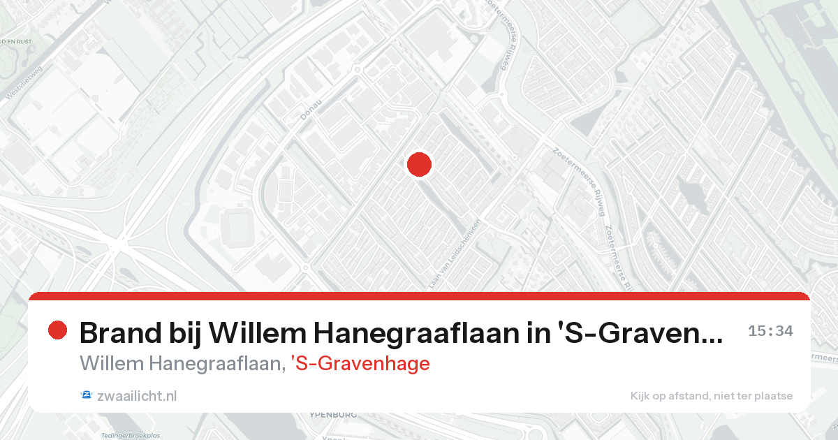 Brand bij Willem Hanegraaflaan in 'S-Gravenhage — 21 aug 2026