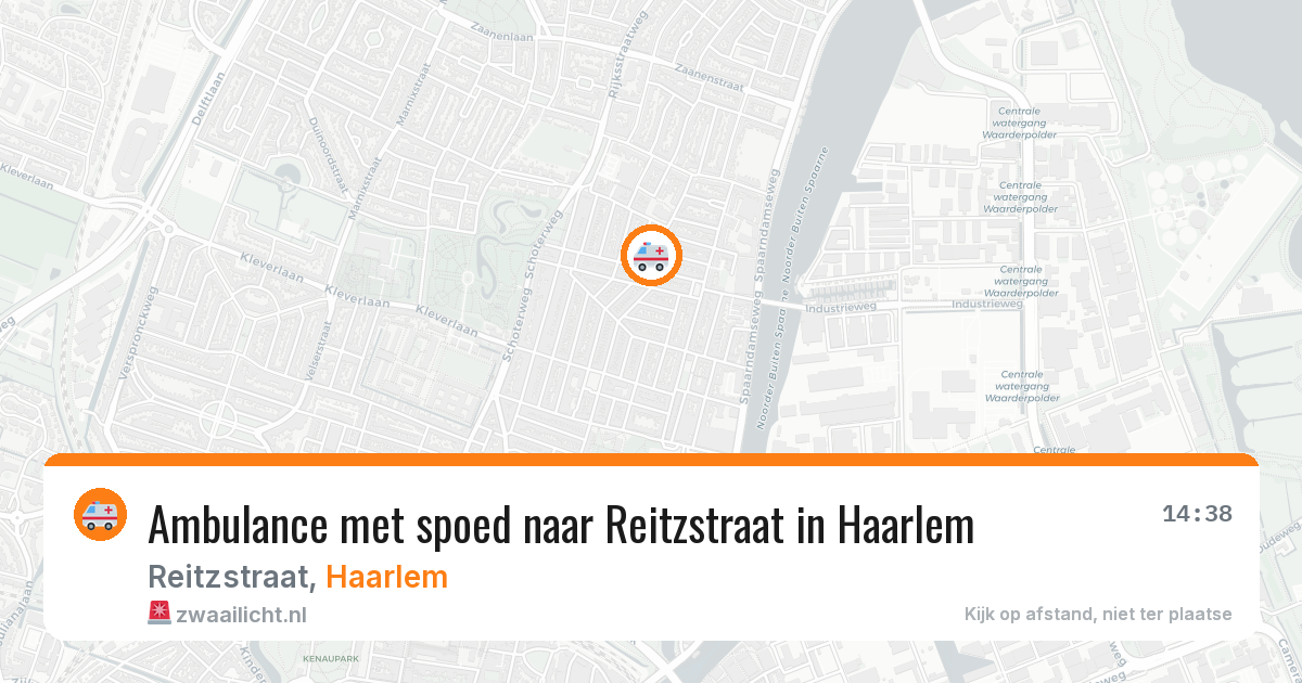 Ambulance met spoed naar Reitzstraat in Haarlem — 13 mei 2026