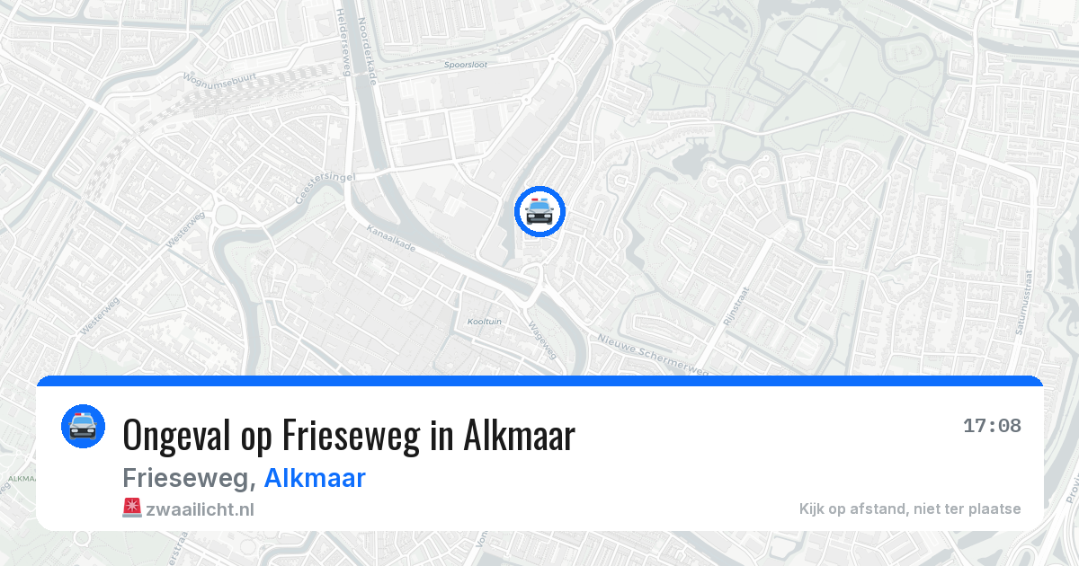 Ongeval op Frieseweg in Alkmaar — 21 mrt 2026
