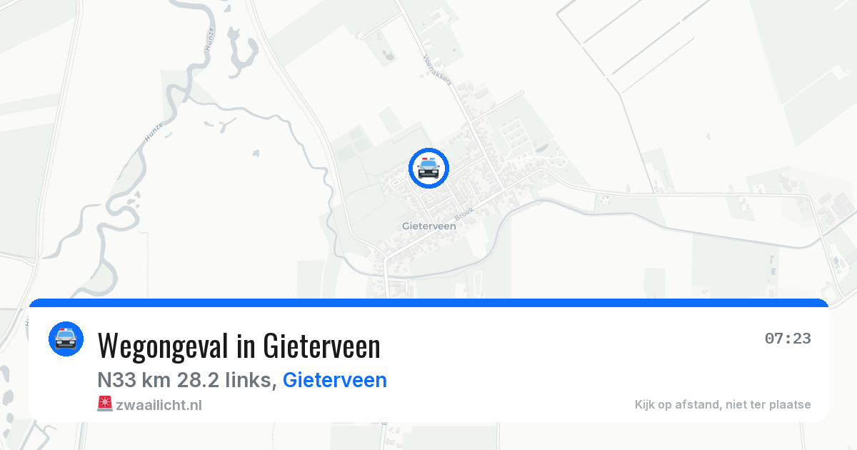 Wegongeval in Gieterveen — 24 jan 2026