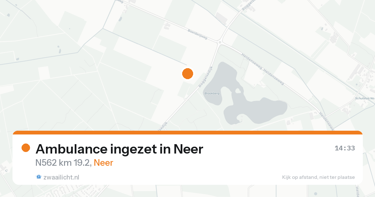 Ambulance ingezet in Neer — 24 aug 2026