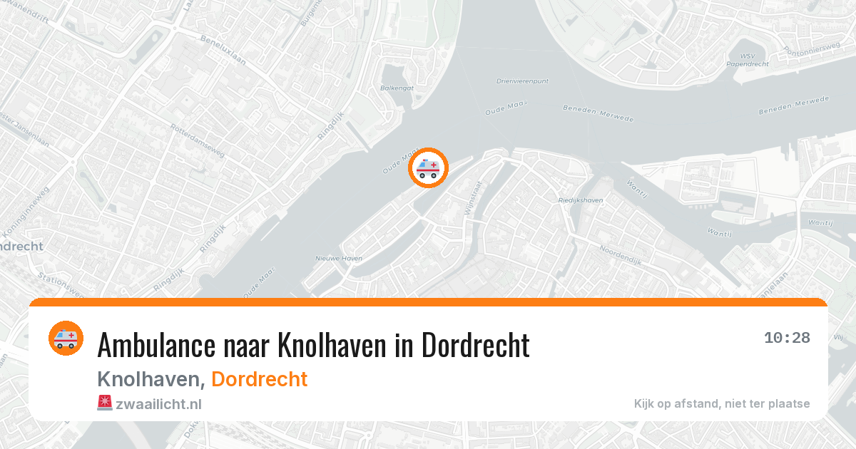 Ambulance naar Knolhaven in Dordrecht — 11 apr 2026