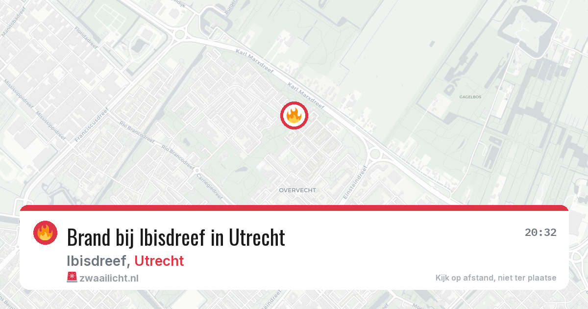 Brand bij Ibisdreef in Utrecht — 30 jun 2026