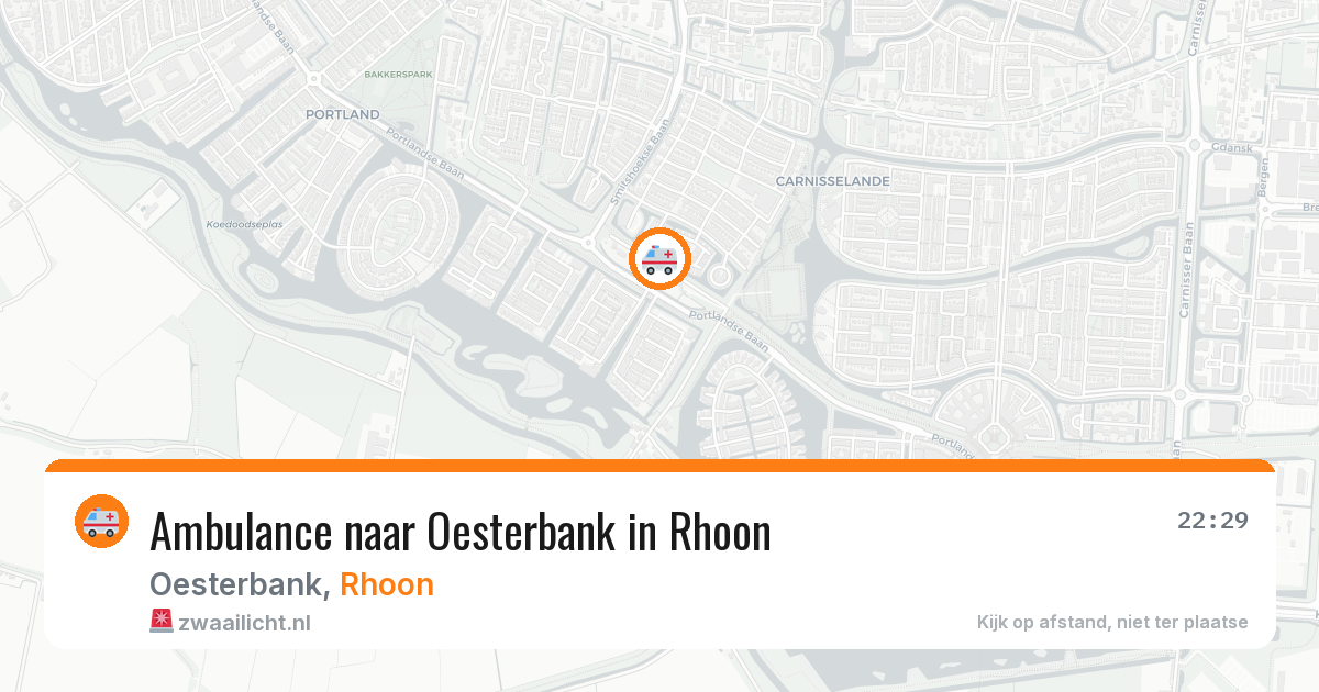 Ambulance naar Oesterbank in Rhoon — 31 jul 2026