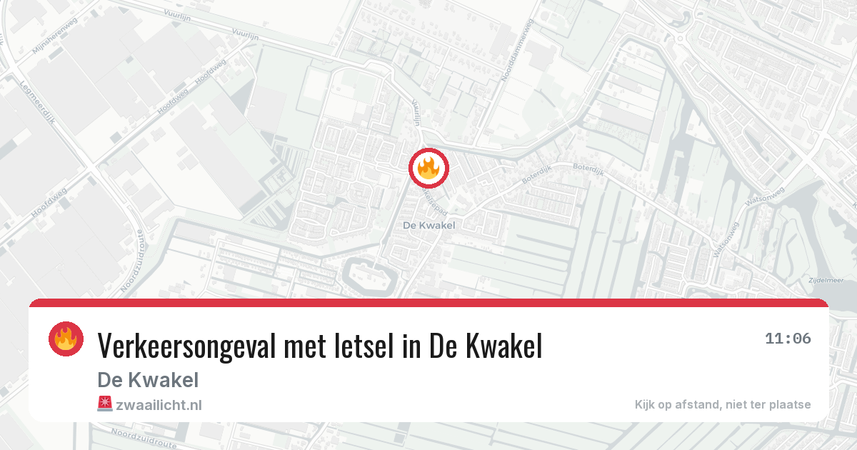 Verkeersongeval met letsel in De Kwakel — 4 jul 2026