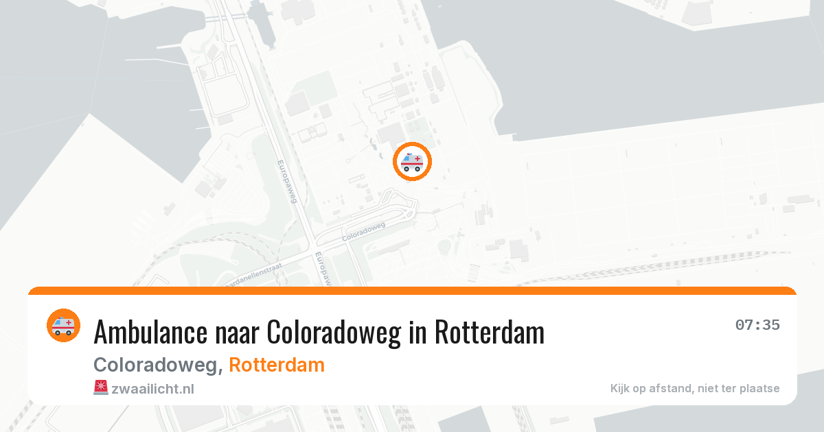 Ambulance naar Coloradoweg in Rotterdam — 8 jun 2026