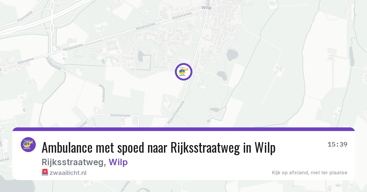 Ambulance met spoed naar Rijksstraatweg in Wilp — 2 aug 2026