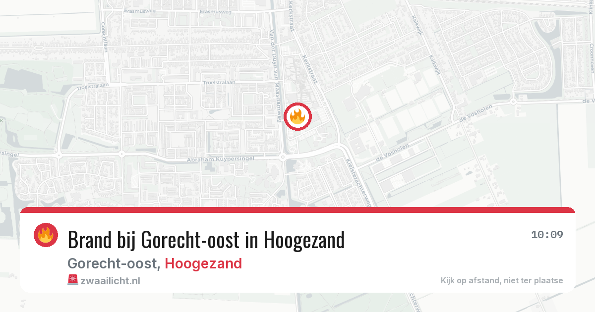 Brand bij Gorecht-oost in Hoogezand — 29 jan 2026
