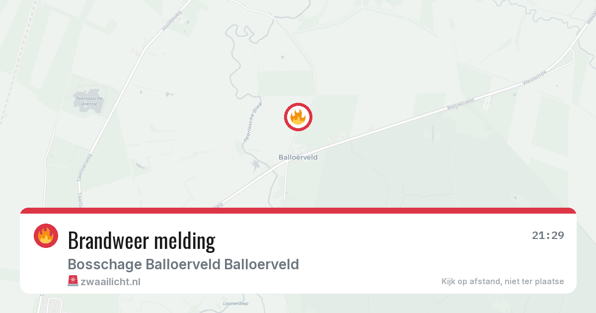 Brandweer melding — 22 mei 2026