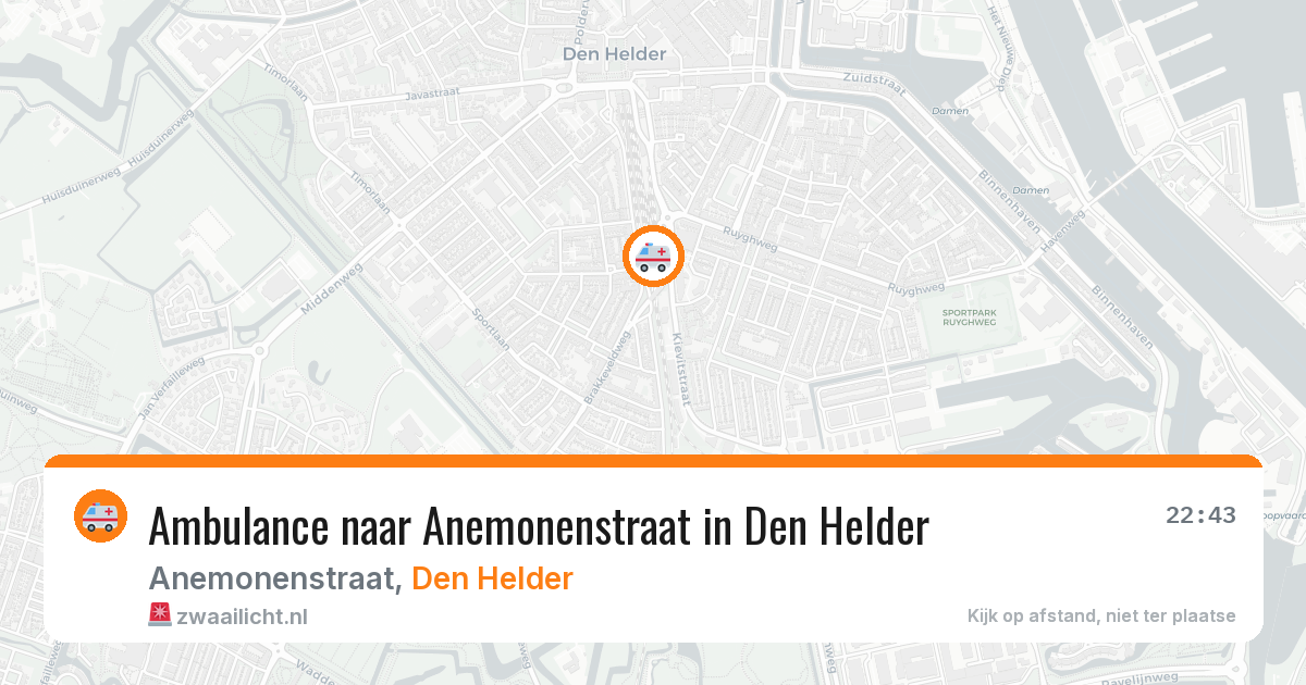 Ambulance naar Anemonenstraat in Den Helder — 13 mei 2026