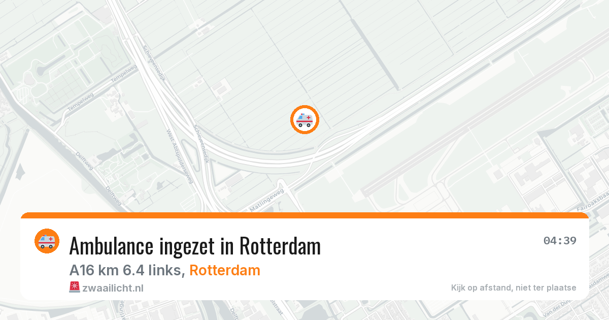 Ambulance ingezet in Rotterdam — 13 aug 2026