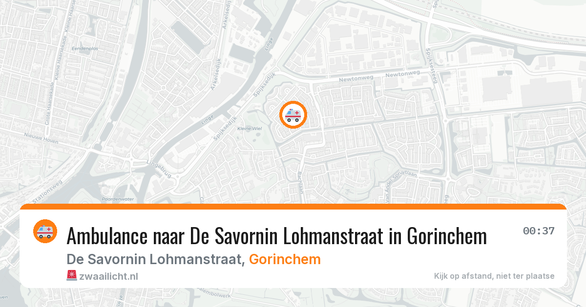 Ambulance naar De Savornin Lohmanstraat in Gorinchem — 2 feb 2026