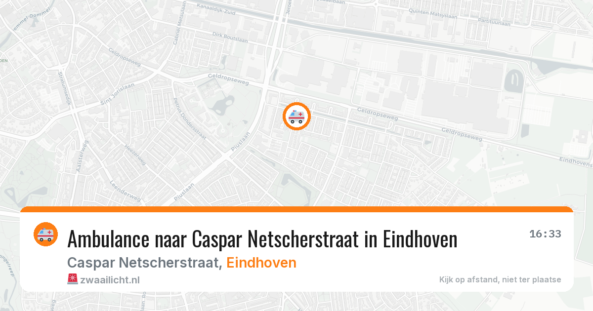Ambulance naar Caspar Netscherstraat in Eindhoven — 7 apr 2026