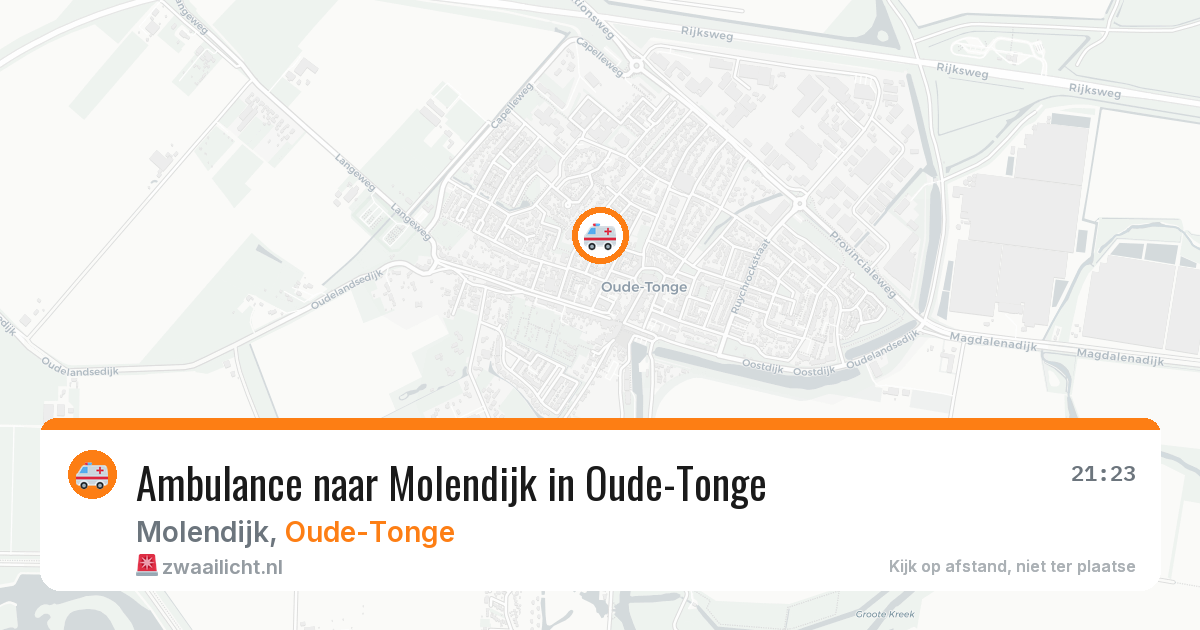 Ambulance naar Molendijk in Oude-Tonge — 29 jan 2026