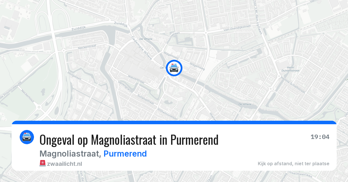 Ongeval op Magnoliastraat in Purmerend — 14 jun 2026