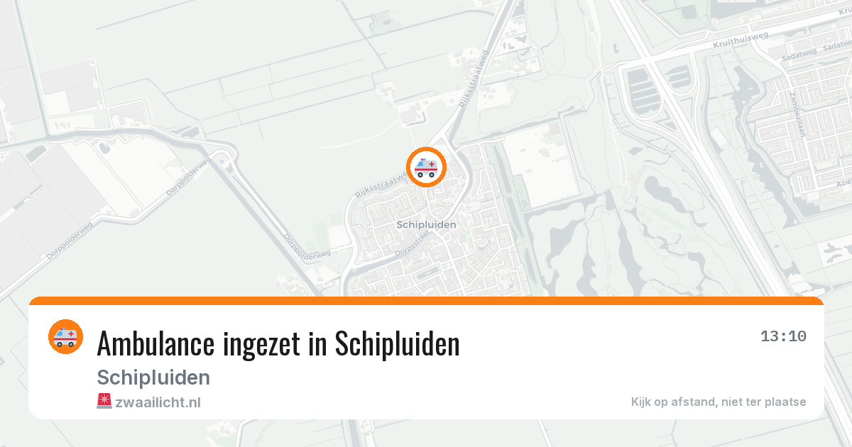 Ambulance ingezet in Schipluiden — 8 aug 2026