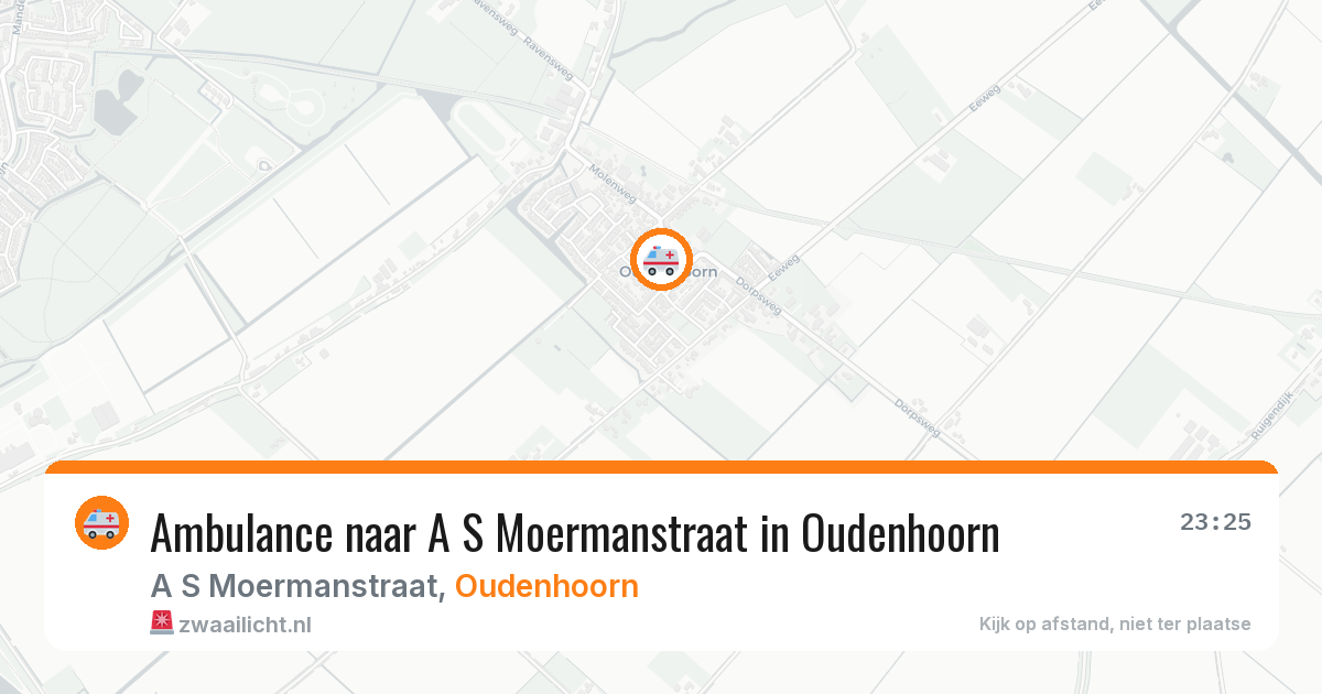 Ambulance naar A S Moermanstraat in Oudenhoorn — 8 jul 2026
