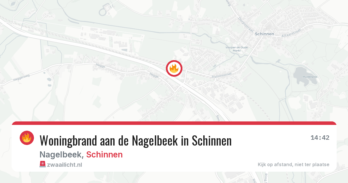 Woningbrand aan de Nagelbeek in Schinnen — 17 jul 2026