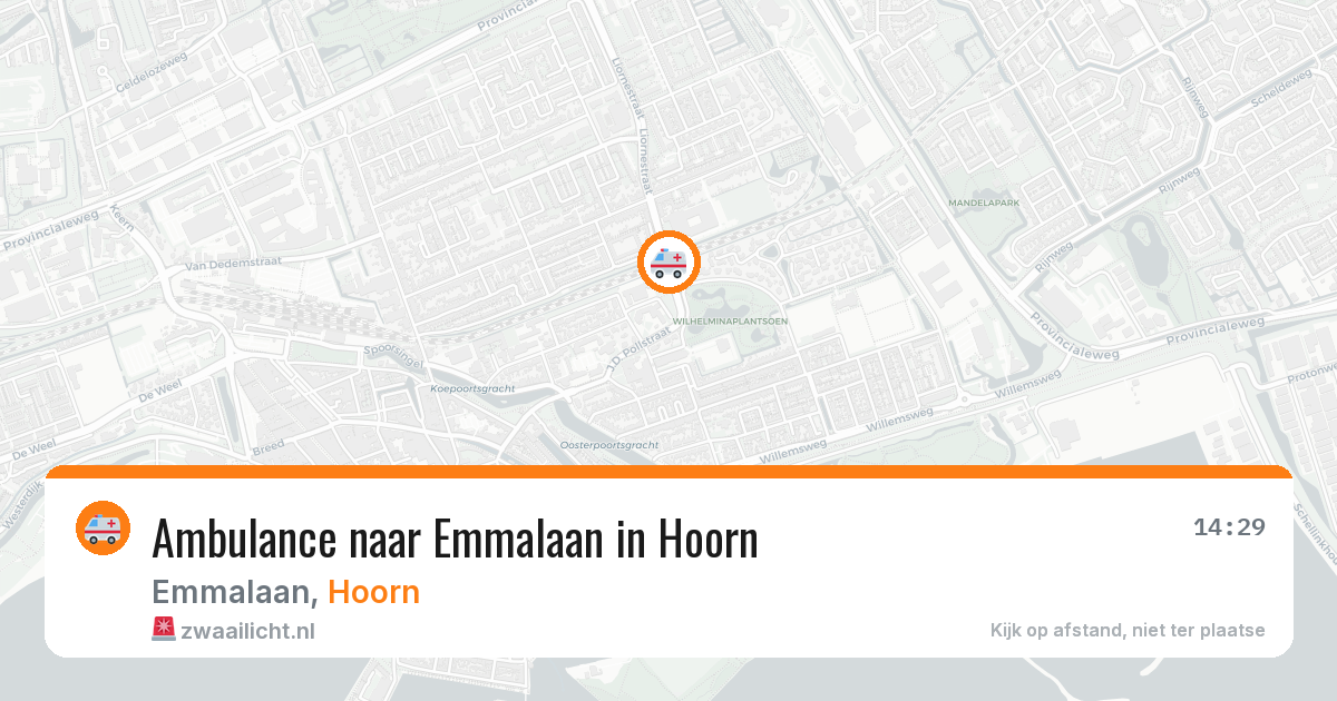 Ambulance naar Emmalaan in Hoorn — 20 apr 2026