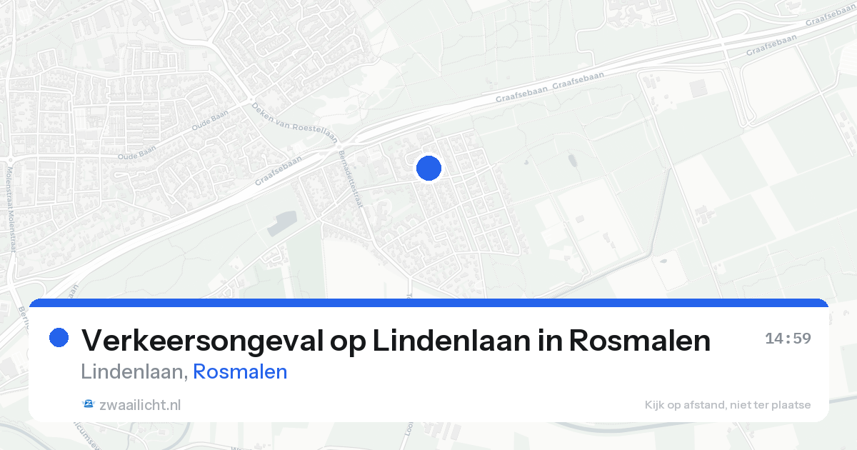 Verkeersongeval op Lindenlaan in Rosmalen — 23 aug 2026