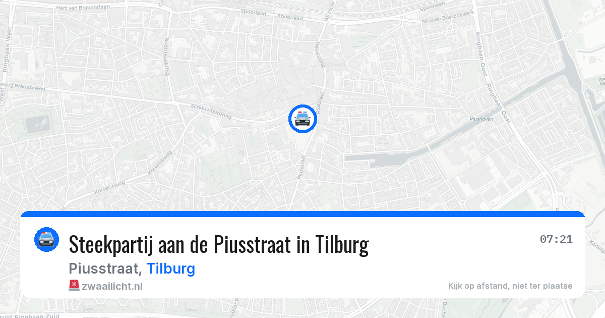 Steekpartij aan de Piusstraat in Tilburg — 6 apr 2026