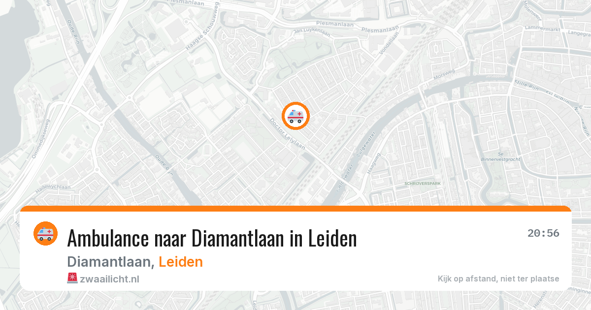 Ambulance naar Diamantlaan in Leiden — 8 jul 2026