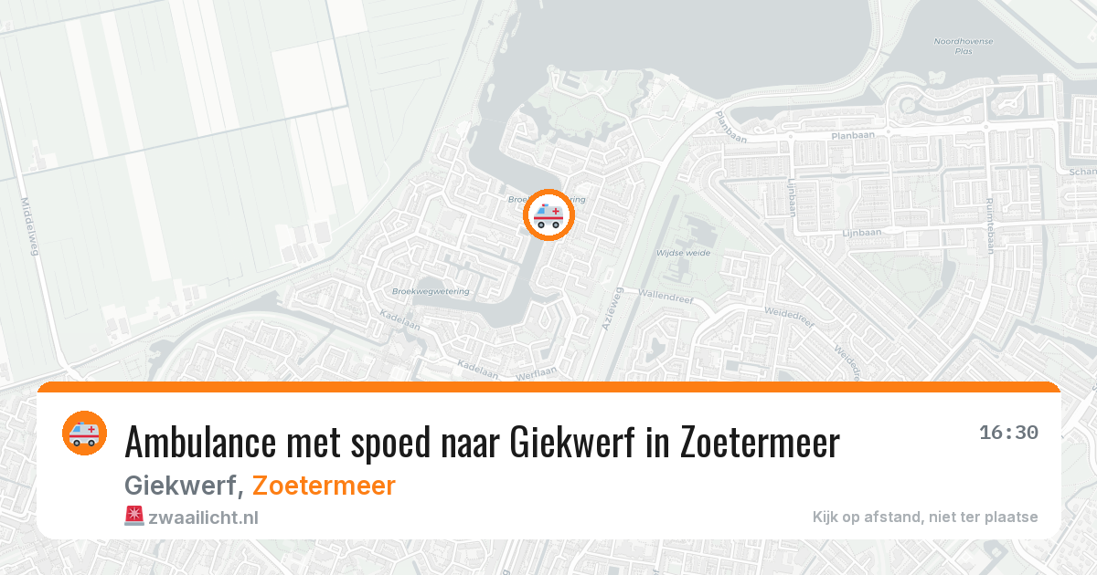 Ambulance met spoed naar Giekwerf in Zoetermeer — 18 mei 2026