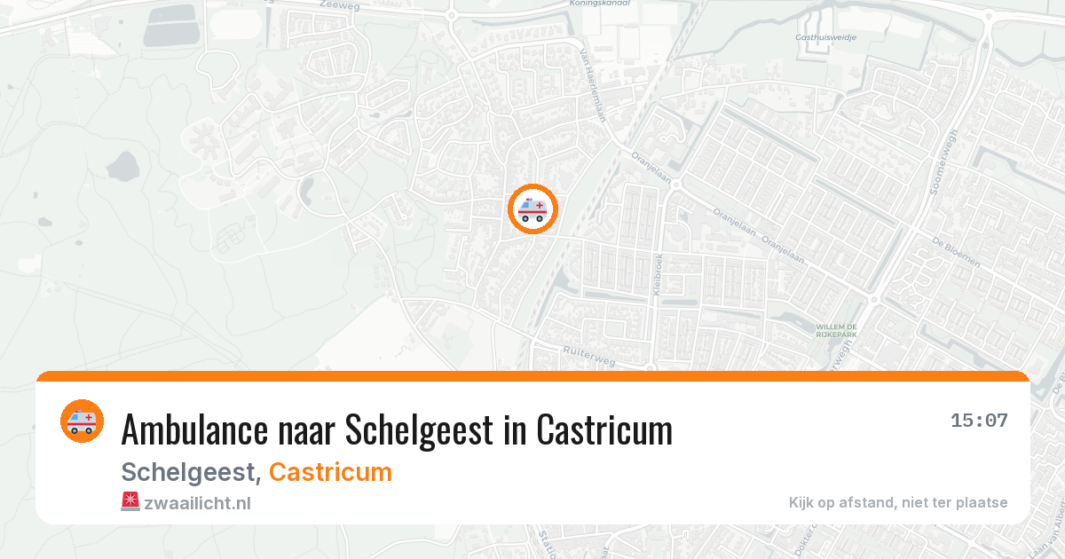 Ambulance naar Schelgeest in Castricum — 7 jul 2026