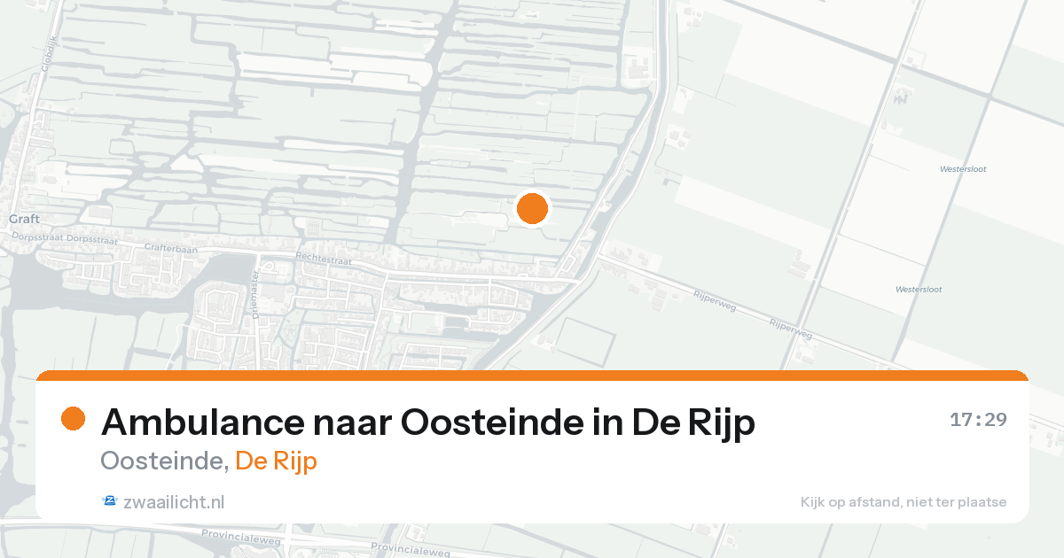 Ambulance naar Oosteinde in De Rijp — 21 aug 2026