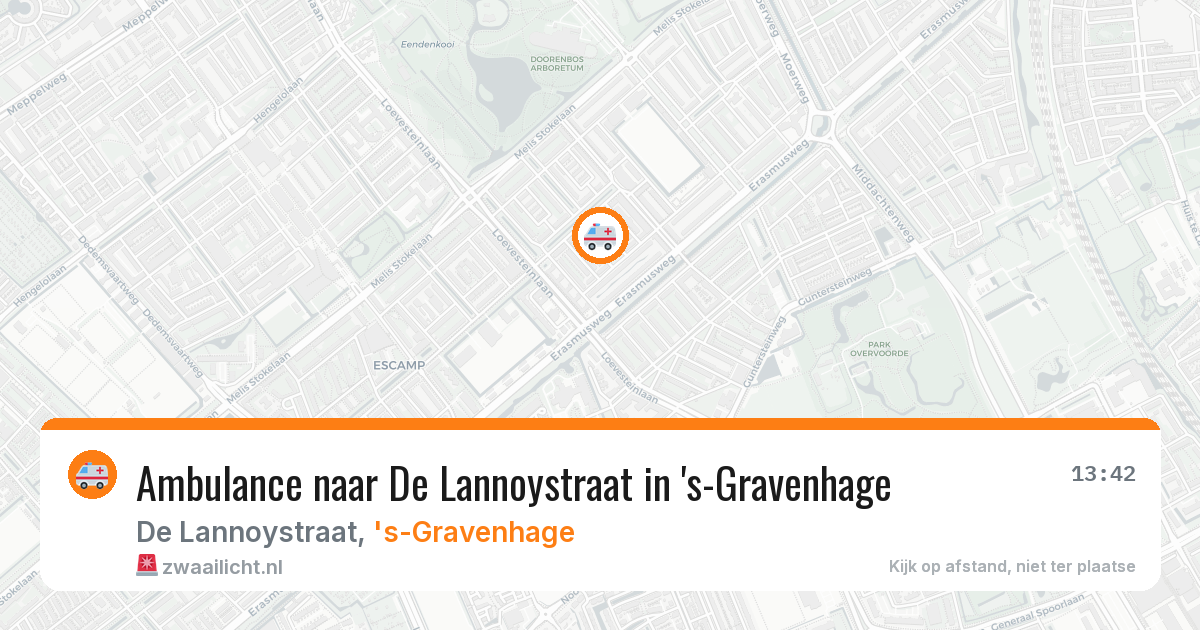 Ambulance naar De Lannoystraat in 's-Gravenhage — 25 jun 2026