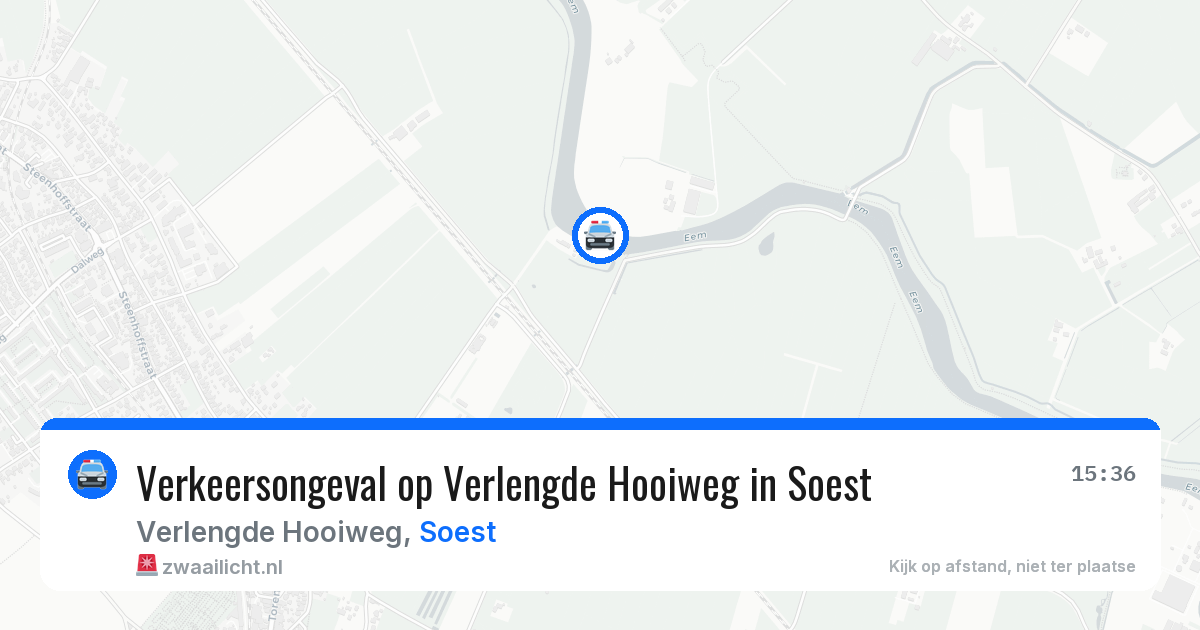Verkeersongeval op Verlengde Hooiweg in Soest — 20 jun 2026