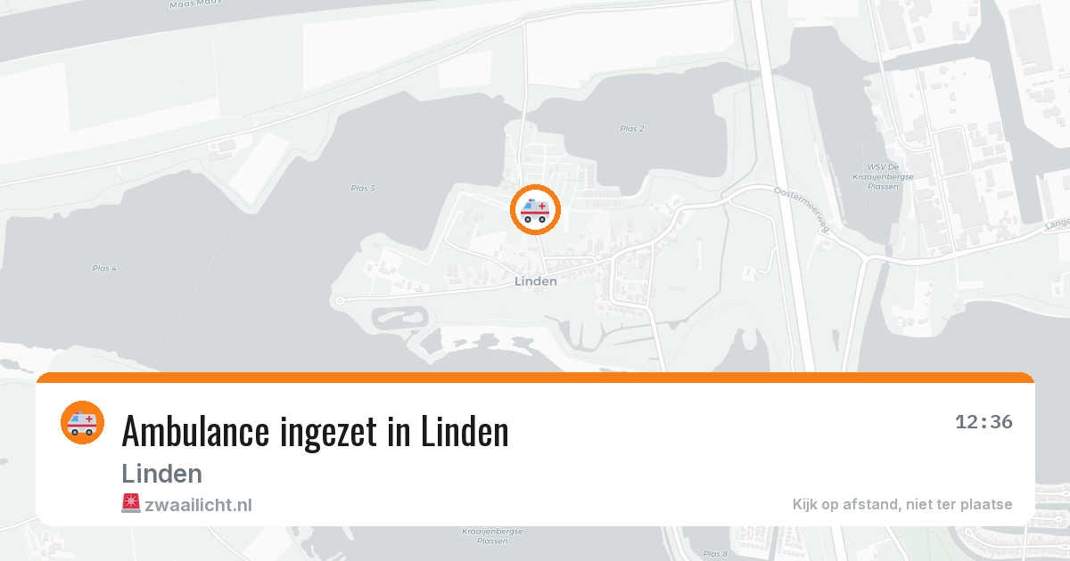 Ambulance ingezet in Linden — 3 aug 2026