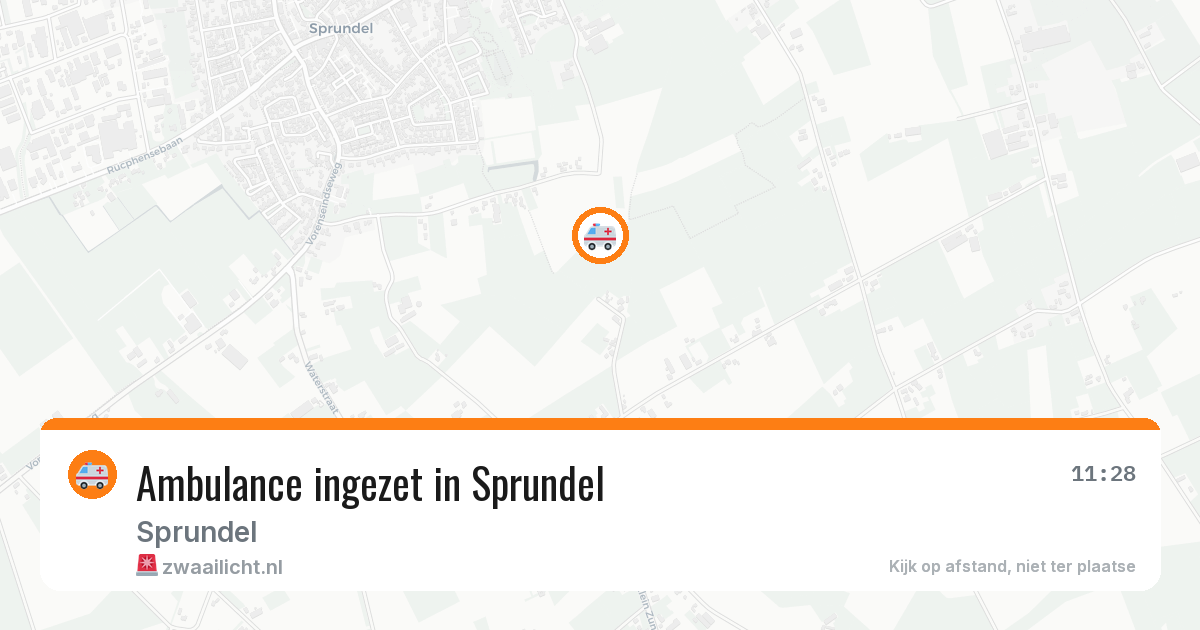 Ambulance ingezet in Sprundel — 14 aug 2026