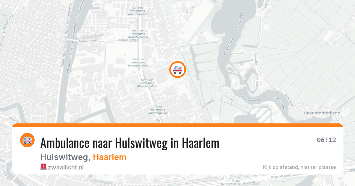 Ambulance naar Hulswitweg in Haarlem — 25 mrt 2026