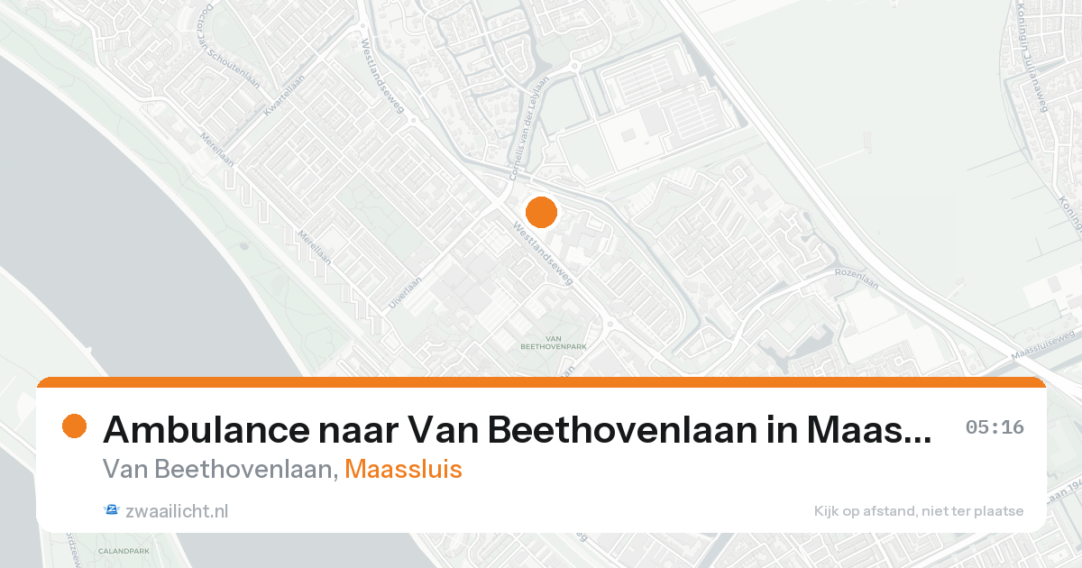 Ambulance naar Van Beethovenlaan in Maassluis — 10 jul 2026