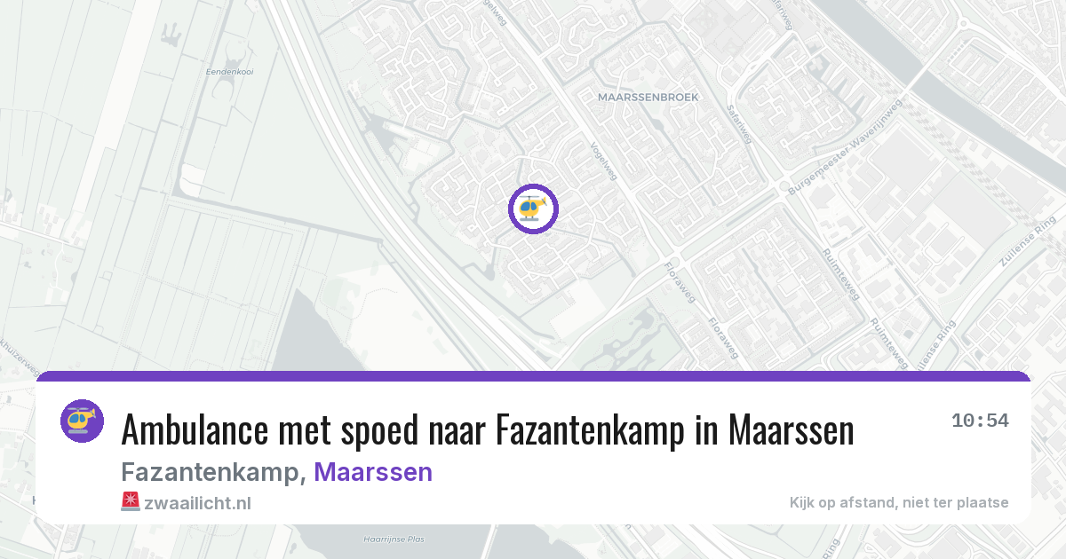 Ambulance met spoed naar Fazantenkamp in Maarssen — 2 mrt 2026