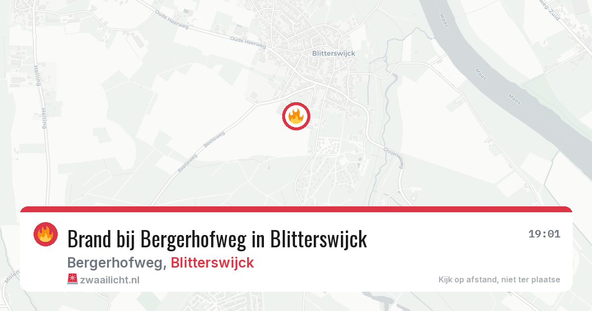 Brand bij Bergerhofweg in Blitterswijck — 11 jun 2026