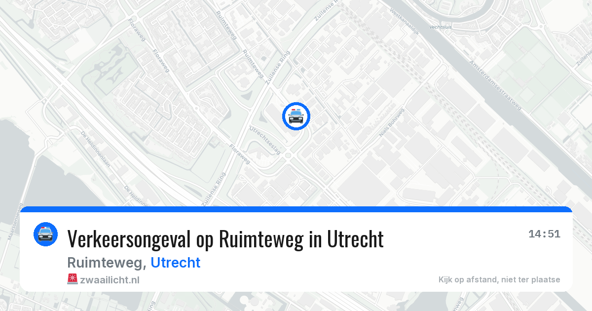 Verkeersongeval op Ruimteweg in Utrecht — 29 jun 2026