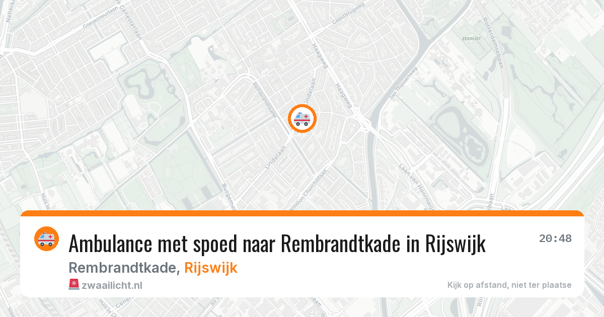 Ambulance met spoed naar Rembrandtkade in Rijswijk — 1 apr 2026