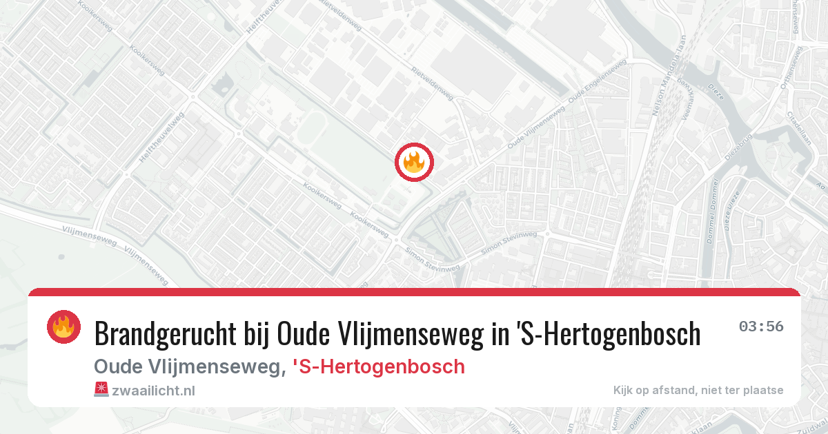 Brandgerucht bij Oude Vlijmenseweg in 'S-Hertogenbosch — 24 jun 2026