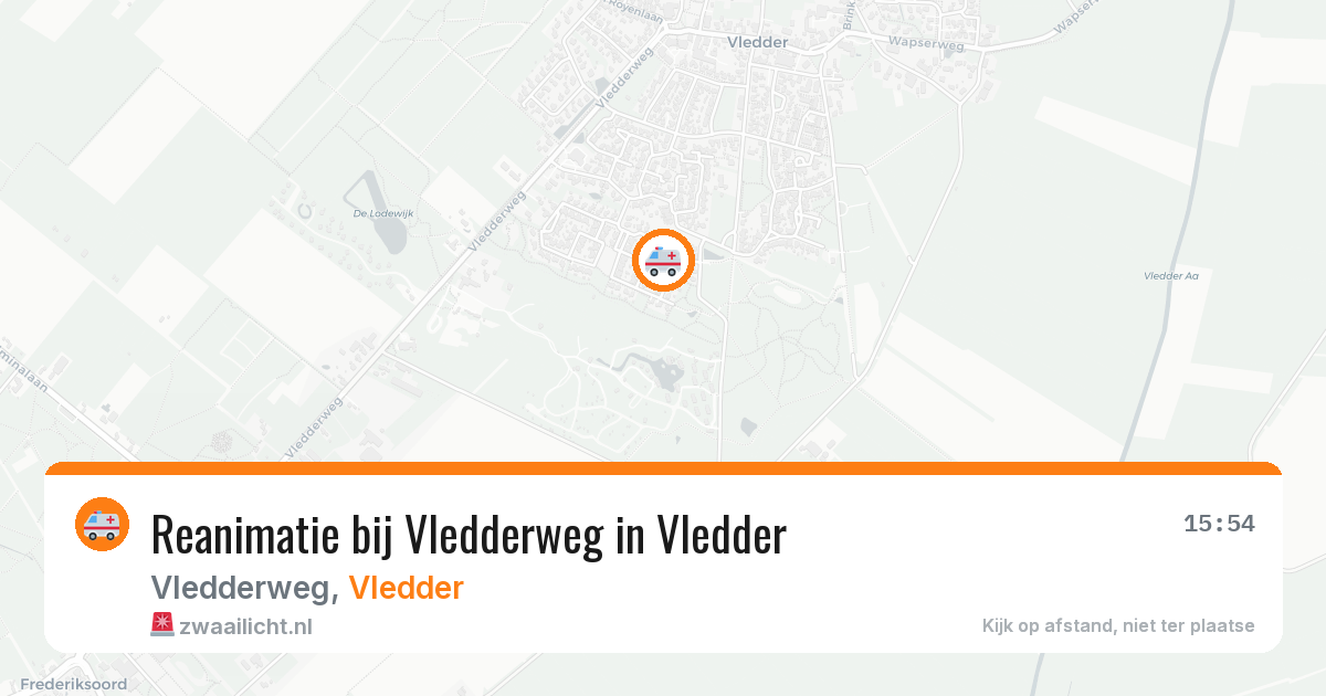 Reanimatie bij Vledderweg in Vledder — 29 mei 2026