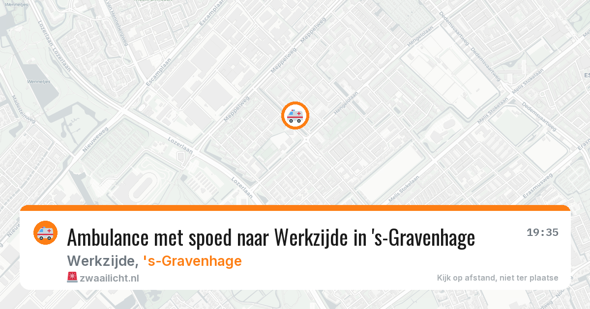 Ambulance met spoed naar Werkzijde in 's-Gravenhage — 3 jun 2026