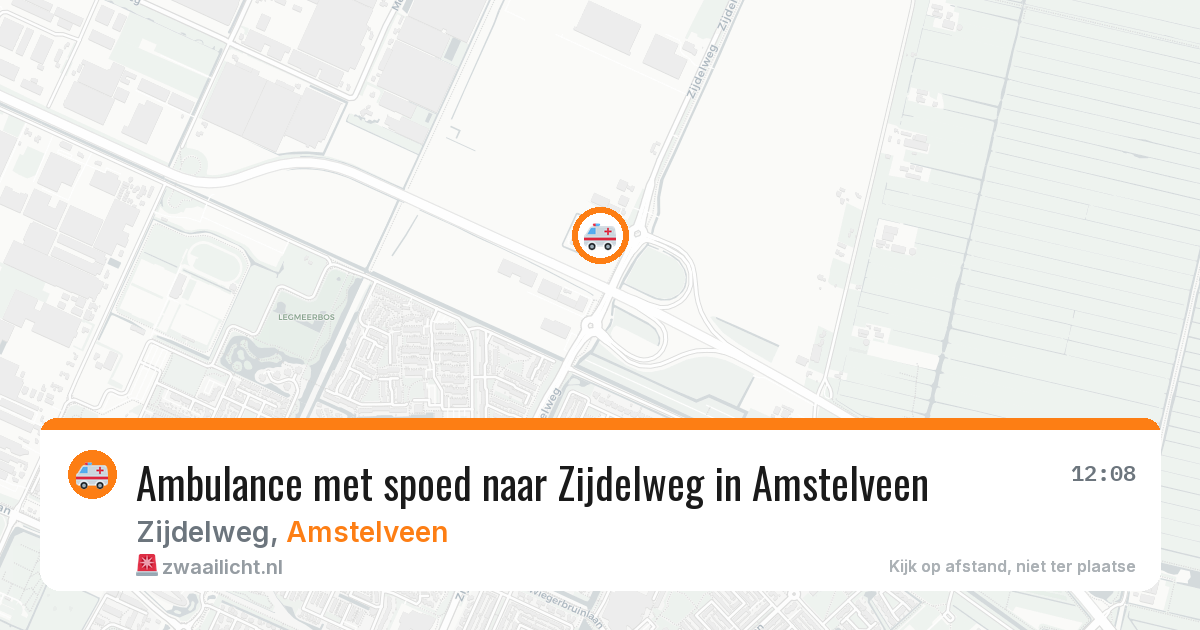 Ambulance met spoed naar Zijdelweg in Amstelveen — 5 mei 2026