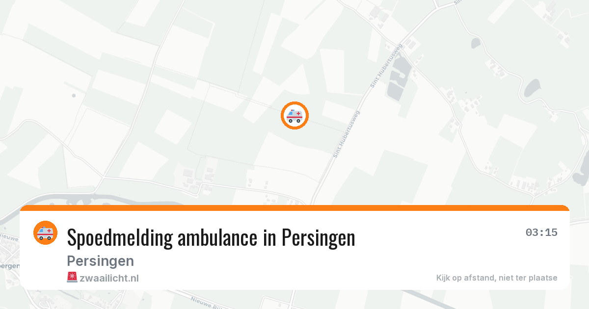Spoedmelding ambulance in Persingen — 26 feb 2026