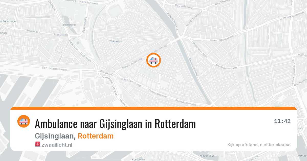 Ambulance naar Gijsinglaan in Rotterdam — 2 apr 2026