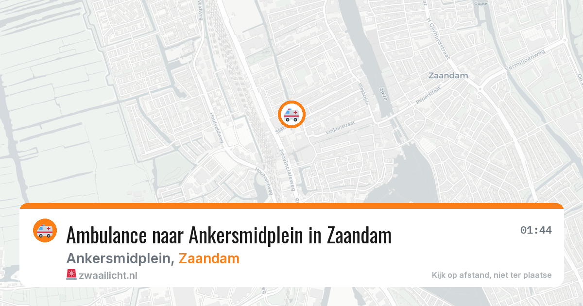 Ambulance naar Ankersmidplein in Zaandam — 3 jul 2026
