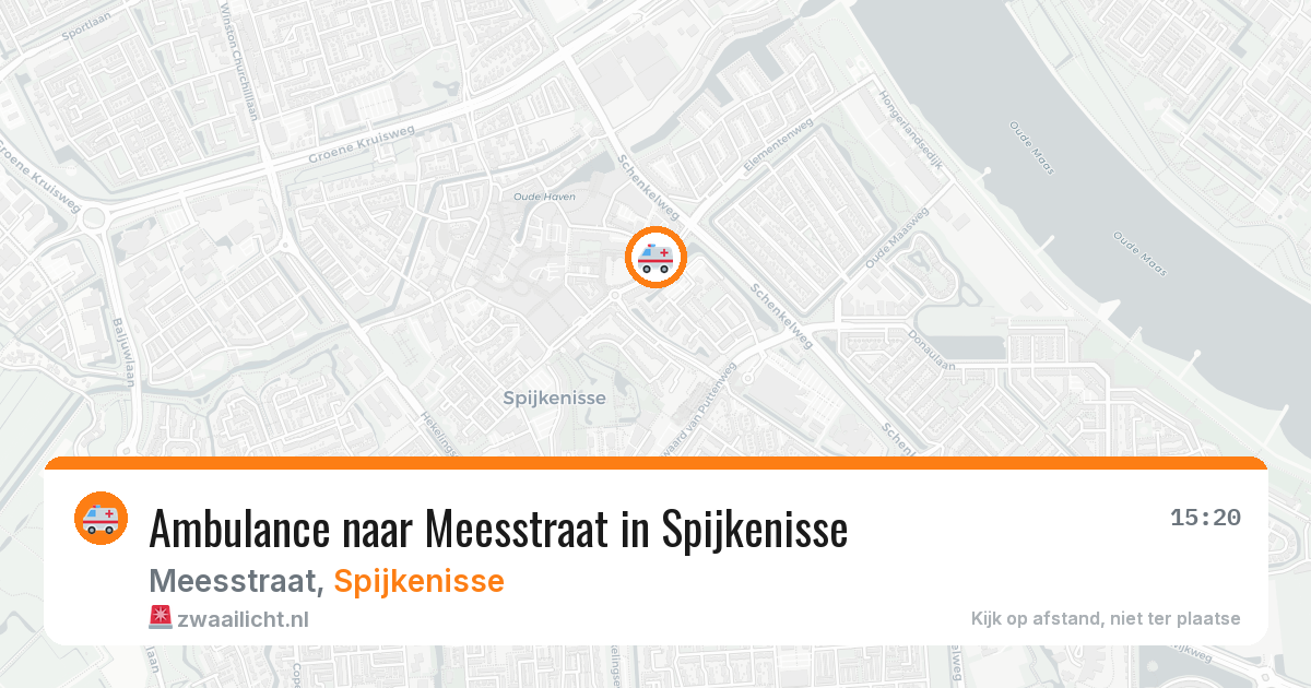 Ambulance naar Meesstraat in Spijkenisse — 24 mei 2026