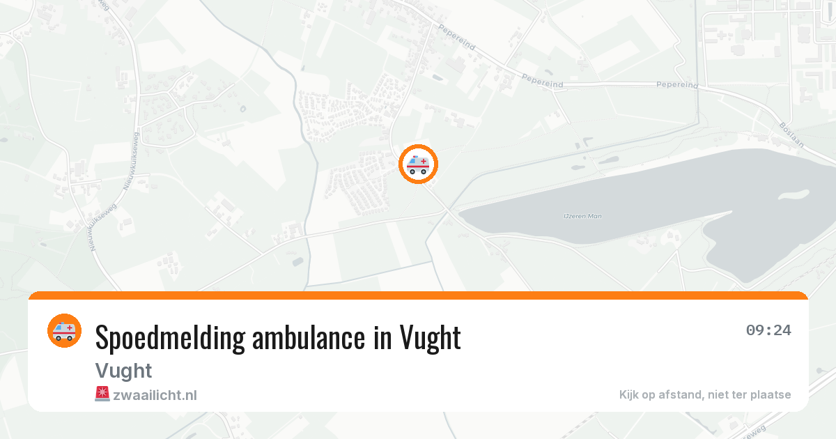 Spoedmelding ambulance in Vught — 6 jul 2026