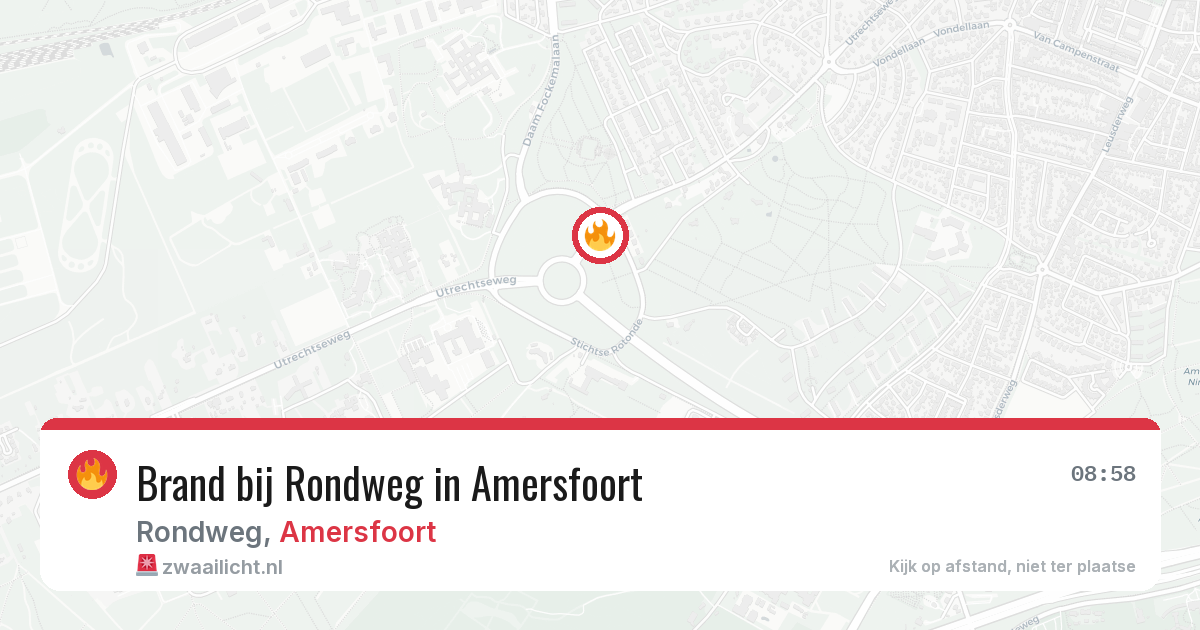 Brand bij Rondweg in Amersfoort — 27 mei 2026